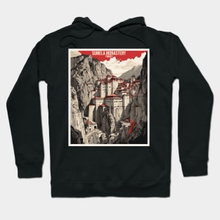 Sumela Monastery Turkey Vintage Retro Travel Tourism Hoodie